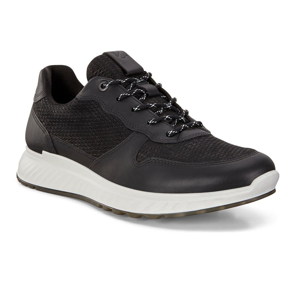 ECCO Mens Sneakers Black - St.1 - QHM-648532